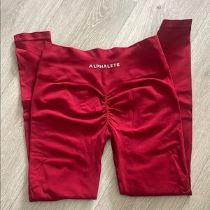 Alphalete amplify women Red Leggings (M)